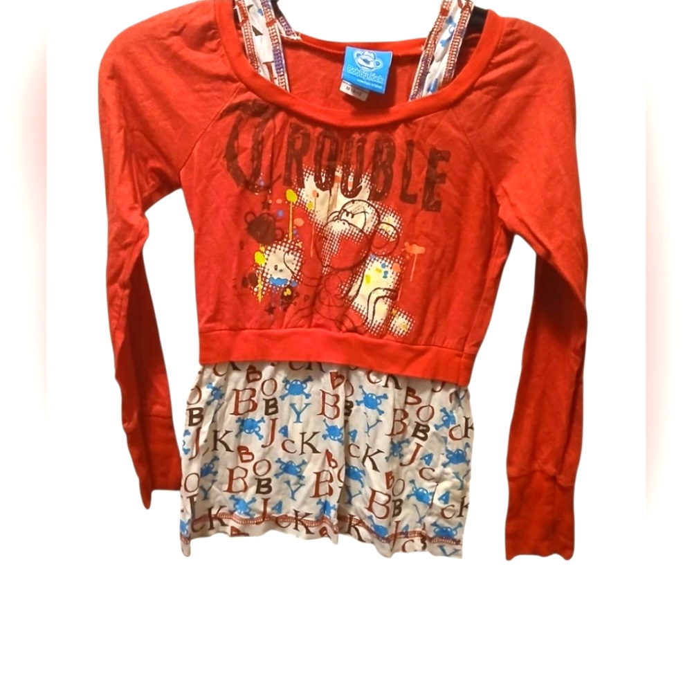 Kids Long Sleeve Top - Red